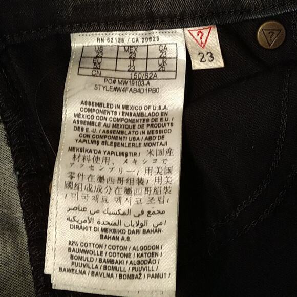 Guess 1981 Skinny Coated Jeans with Charm size 23 - Picture 5 of 8